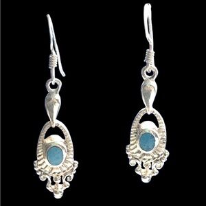 Native American design dangling earrings